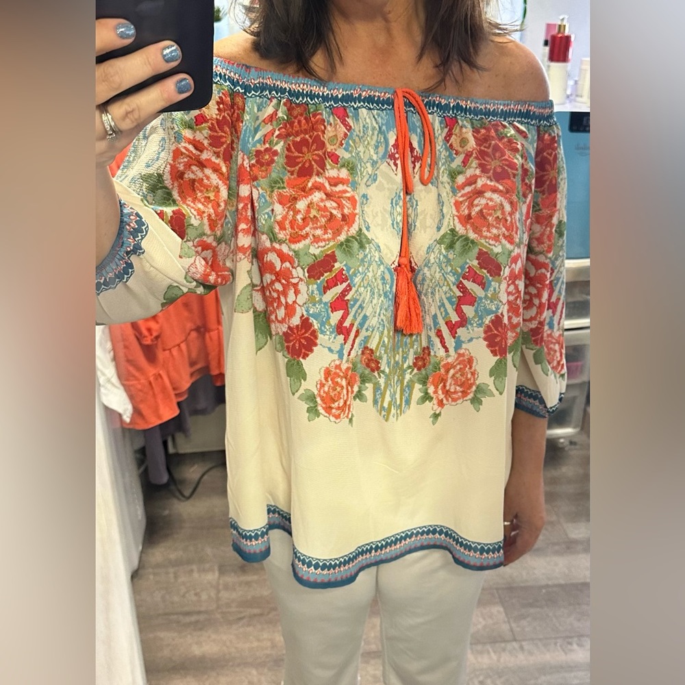 1X off shoulder top